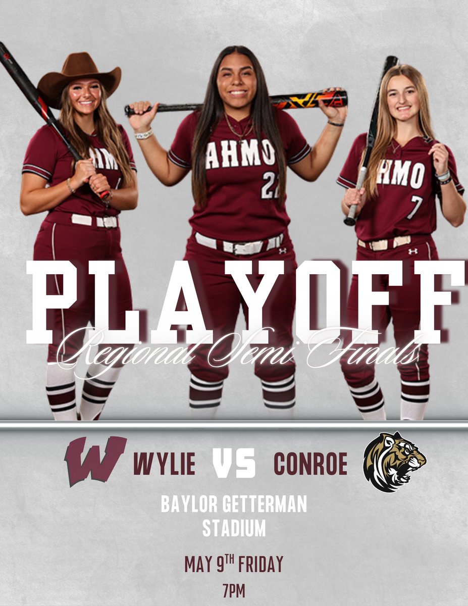 GAME DAY! Come out &amp; support AHMO softball as they take on Conroe!🥎🏴‍☠️🚣‍♂️
#AHMO