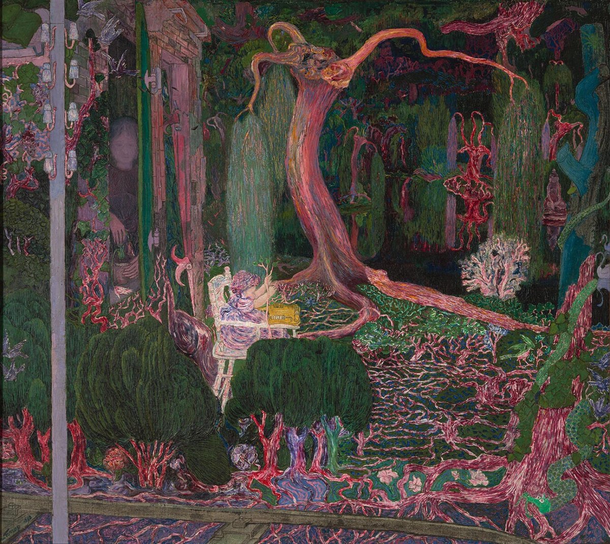 Jan Toorop, "De nieuwe generatie" (La nova generació), 1892
Exposat al Saló de la Rosa ☩ Creu del 1892