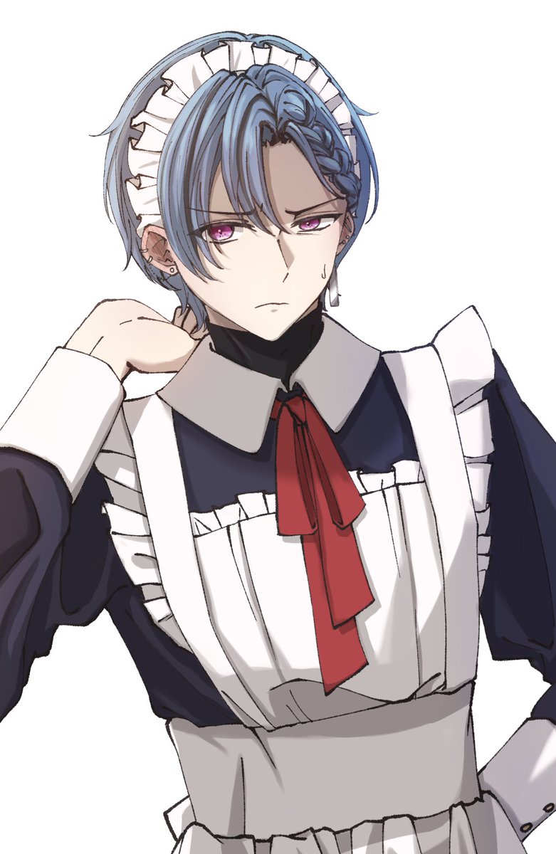 「......もういいだろ？こんなの何が楽しいのか分からんだが」
#ハンドレFA
#司波仁
#メイドの日