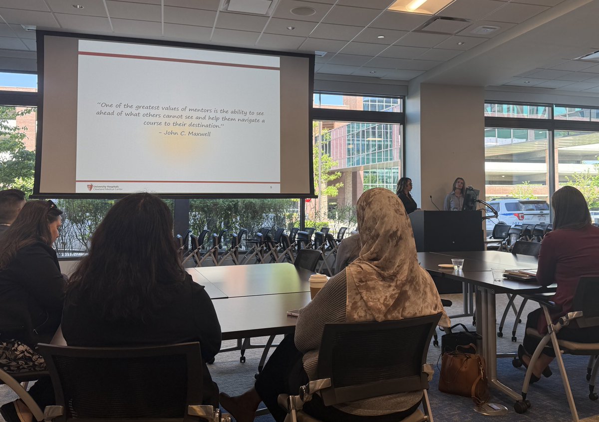 Very cool to see how MICU nursing leadership <a href="/UHhospitals/">University Hospitals</a> is putting the <a href="/AACNme/">American Association of Critical-Care Nurses</a> standards for a healthy work environment into practice through their mentorship program for new RNs. Thank you, Jen Gebbie &amp; Sam Skinner, for sharing! <a href="/SCCMohio/">SCCMohio</a>