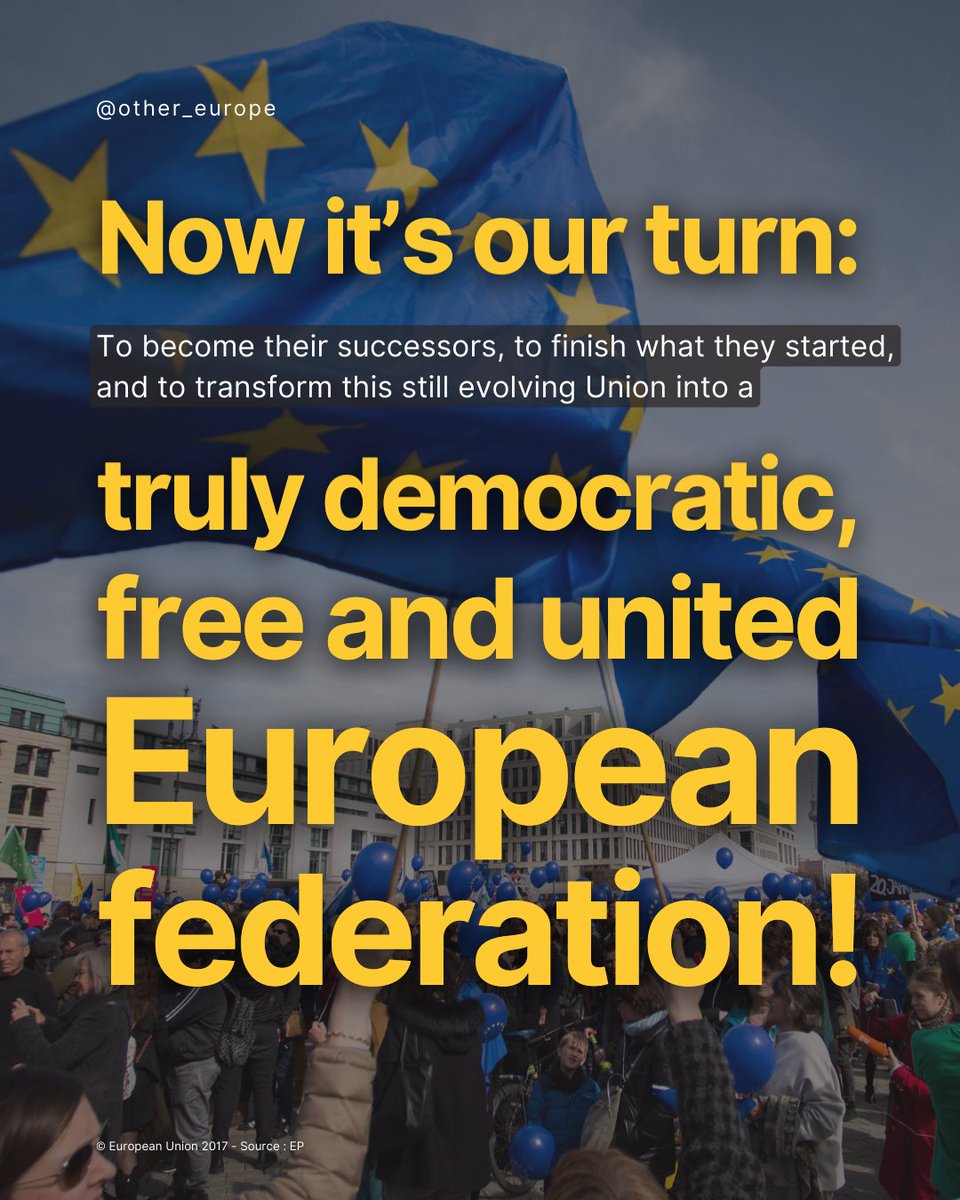 On this #EuropeDay 🇪🇺 WE CALL FOR A FEDERAL EUROPE NOW!