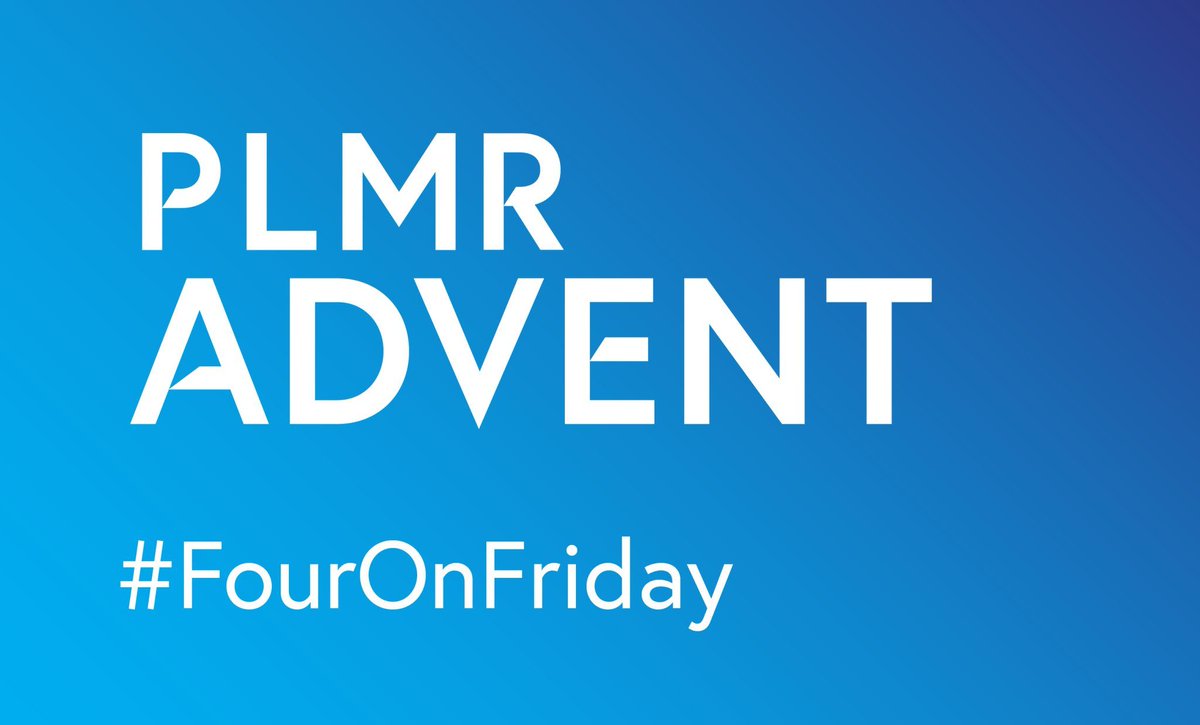 Welcome to our weekly round-up of PLMR Advent news, #FourOnFriday
Read on to see what we have been up to this week. 📰