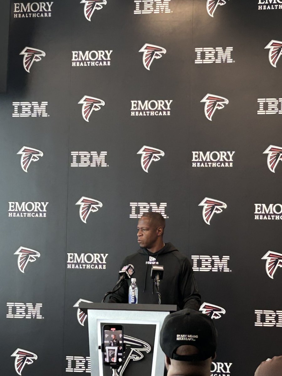 Carl Dukes (@putemupcdukes) on Twitter photo Rookie camp starting today.
<a href="/AtlantaFalcons/">Atlanta Falcons</a>
Coach Ra talking about getting guys on the field and having them understand how we do things and a lot of player education. Rookie camp starting today.
<a href="/AtlantaFalcons/">Atlanta Falcons</a>
Coach Ra talking about getting guys on the field and having them understand how we do things and a lot of player education.