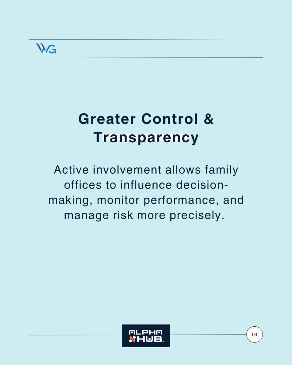 WalterGomez_'s tweet photo. The last decade has seen a shift toward direct investments, co-investments, and greater board participation. 

Several factors are fueling this move from passive to active

#FamilyOffice #PrivateCapital #DirectInvesting #PrivateEquity #VentureCapital https://t.co/VrthmkNoYU