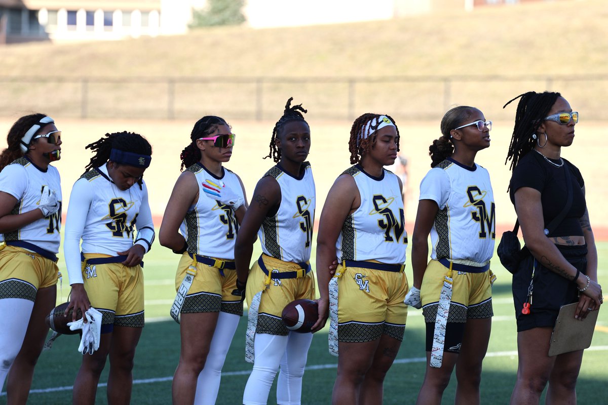 Congratulations to our KCAC Flag Football All-Conference Honorees!

Second Team Offense
Brooklin Hill

Honorable Mention Defense
Sa'Niya Glover
T'liyah Wright

Honorable Mention Utility Players and Punt Team Specialists
Kerisma Delgado
Brooklin Hill

#RollSpires | #FirstCityU