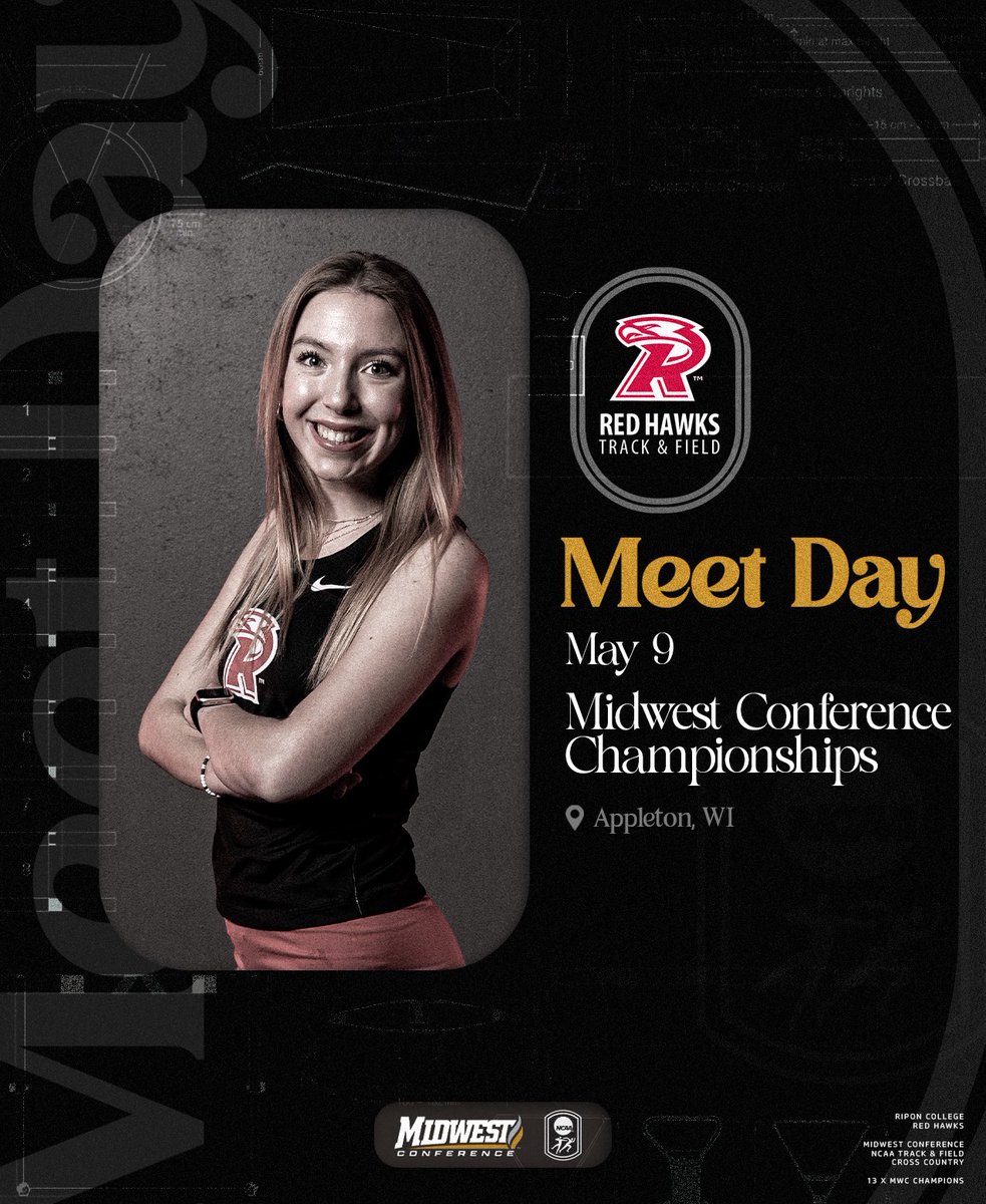 MEET DAY | MWC Championships Day 1! 

🗓️ Fri May 9
📍 Appleton, WI
⌚️ 12:30p / 2:00p
📊 AthleticLIVE
🖥️ midwestconference.org

#RCTF | #HawksFly