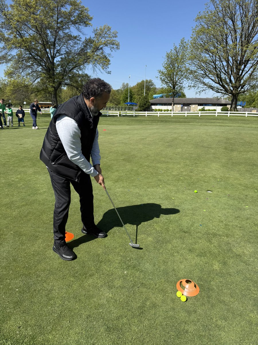 Another great experience for our <a href="/FWCommSchools/">FWCS</a> students!  Even got to witness Mr. Key sinking a putt.