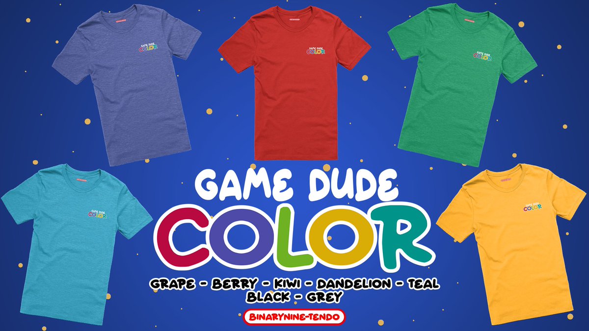 Bin9VTuber's tweet image. ✨New merch drop!✨

Anyone else remember playing their Game Dude COLOR in the back seat of the family car? Because I do! 

👝 7 Cross body bags 
👕 8 T-Shirts 
🧥  7 Sweat Shirts 
🩳 5 kinds of shorts! 

🔗Link below!!👇