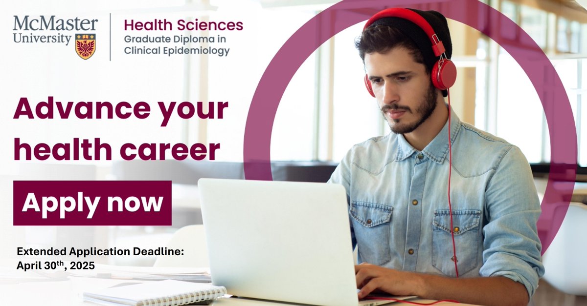 You asked and we listened!! Application deadline extended to May 31st, 2025!! 
Find out more about our fully online program, offering virtual tutorial support on our website: gdce.healthsci.mcmaster.ca