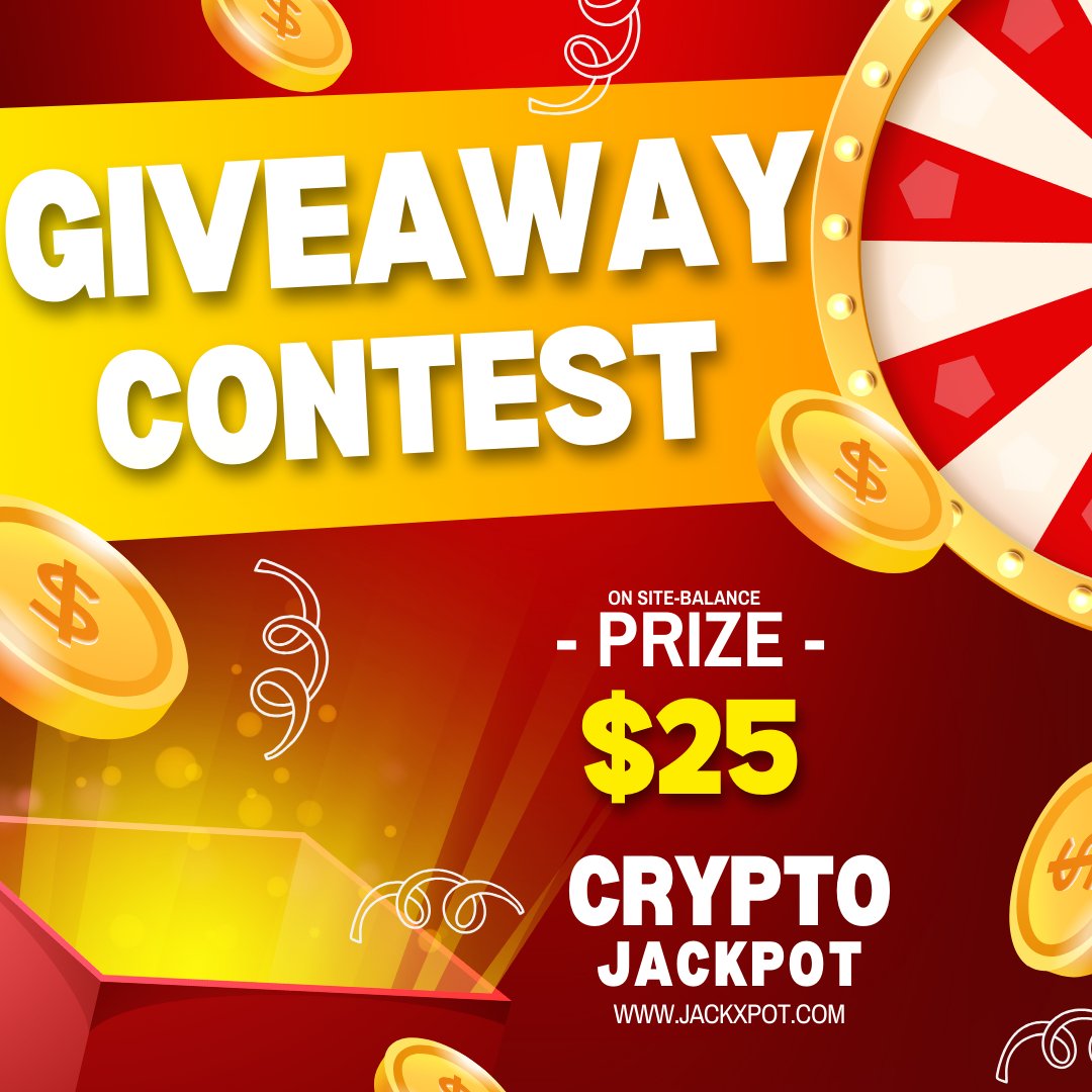 $25.00 GIVEAWAY!  

To enter:  

- RT &amp; Follow @Jackxpotcom
- Tag 2 friends  

Ends in 72 hours!  

#CryptoGiveaway #cs2giveaway #CSGOGiveaway