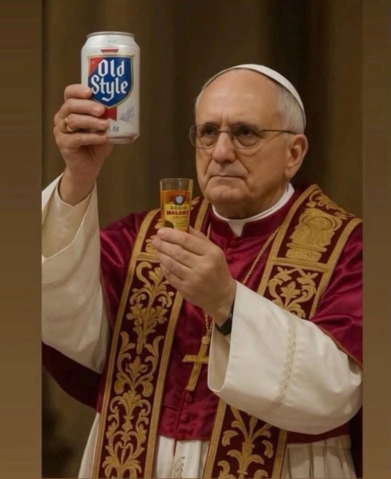 Forks up to God! Lmao. Chitown Pope! #newpope #Chicago