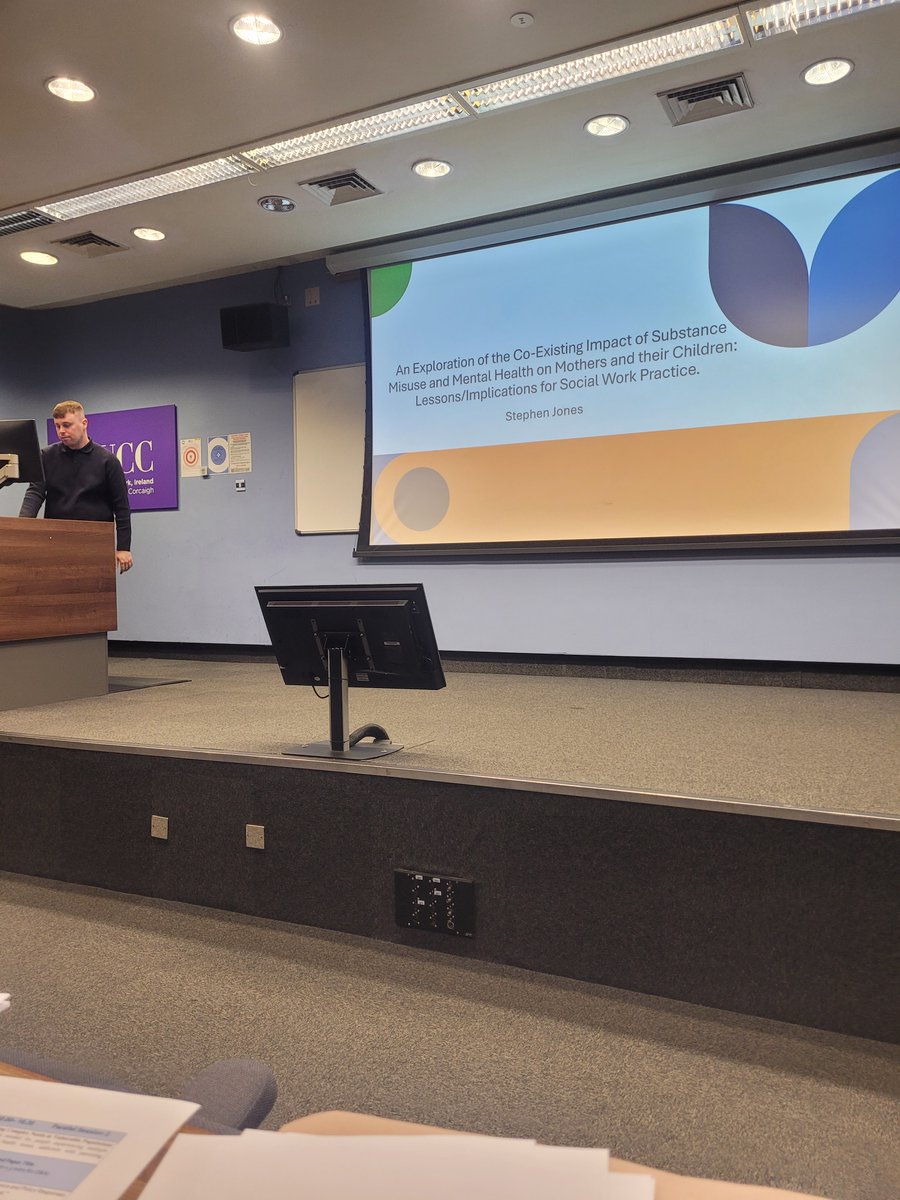 Stephen Jones <a href="/uccsocialwork/">@UCCsocialwork</a> MSW student talking about the experiences of mothers impacted by both substance misuse and mental health challenges <a href="/CACSSS1/">UCC Arts, Celtic Studies and Social Sciences</a> <a href="/UCCResearch/">UCC Research</a>.