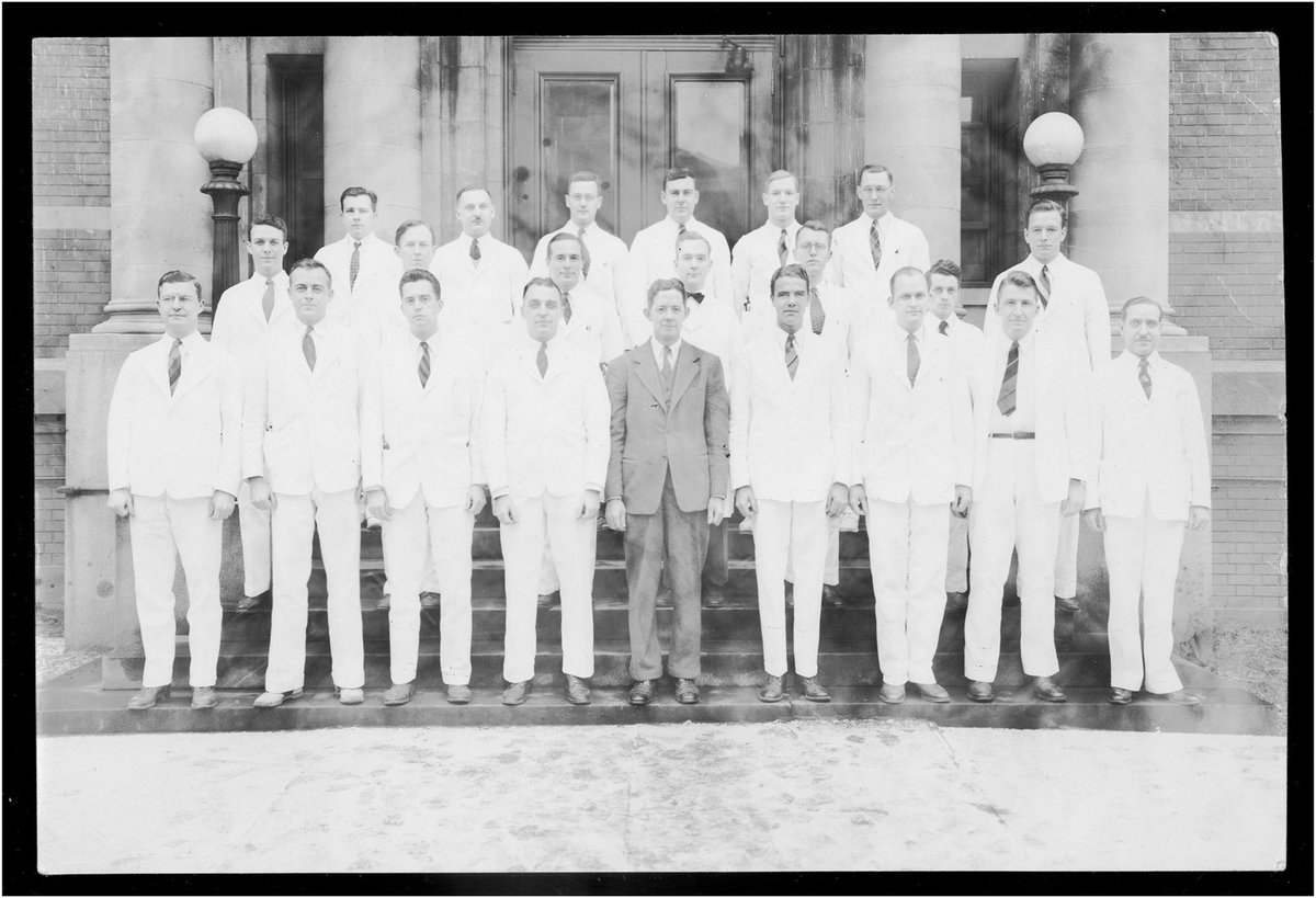 CT surgeons trace their lineage to giants. Had so much fun learning about Dr. Ravitch and his contributions to chest wall surgery alongside fellow history buffs <a href="/SteveYangMD/">Stephen</a> <a href="/DevenPatelMD/">Deven Patel</a> 

Check it out! 
sciencedirect.com/science/articl…
