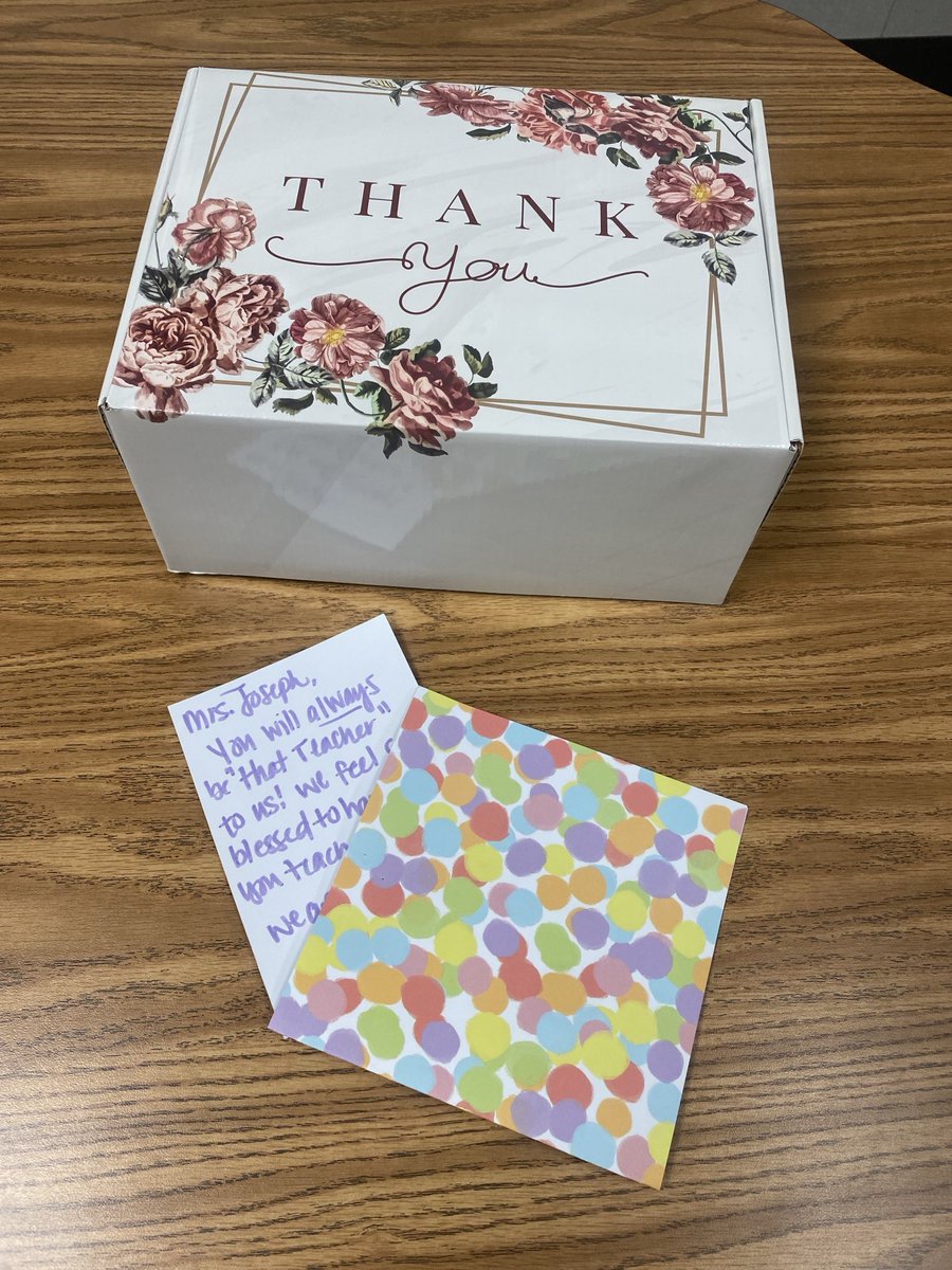 The love and appreciation felt from this box and these cards literally made my week. I am so blessed. #cpe #lpisd