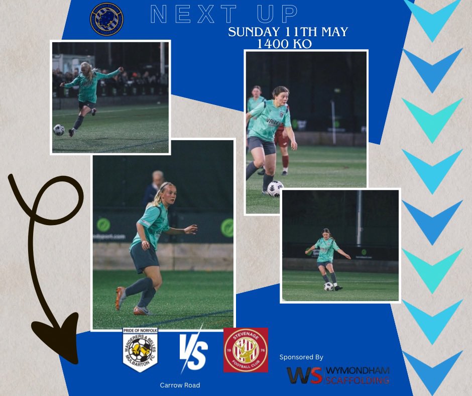 Mulbarton Wanderers Ladies FC (@mulbartonladies) on Twitter photo First teams last home game. Sun will be shining, where better to be than Mulbarton on a sunny Sunday afternoon.
🆚 Stevenage FC Women Devs
🗓️ Sunday 11th May
🕑 1400 KO
📍 Abode Arena Mulbarton NR14 8AE
🎟️ £2 adult u16s free
☕️ Tea hut open
📸 <a href="/Cunninghamben86/">Ben Cunningham</a>
💙🖤
#UpTheMully First teams last home game. Sun will be shining, where better to be than Mulbarton on a sunny Sunday afternoon.
🆚 Stevenage FC Women Devs
🗓️ Sunday 11th May
🕑 1400 KO
📍 Abode Arena Mulbarton NR14 8AE
🎟️ £2 adult u16s free
☕️ Tea hut open
📸 <a href="/Cunninghamben86/">Ben Cunningham</a>
💙🖤
#UpTheMully