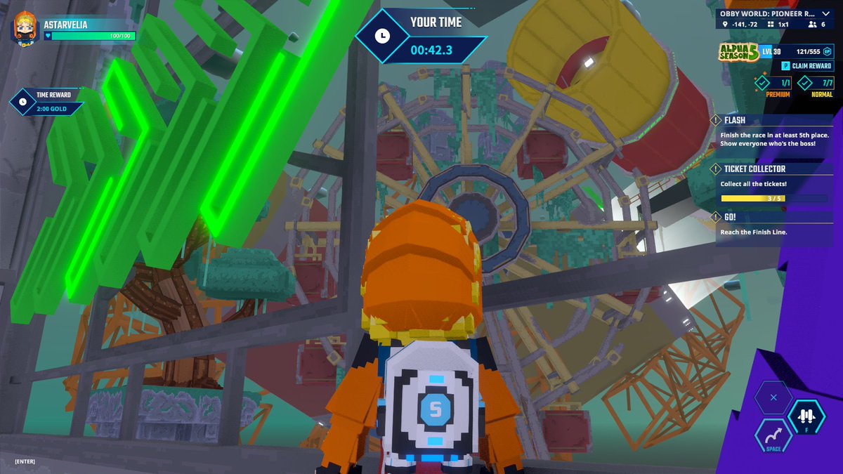 Definitely could've trained a bit more for this marathon in <a href="/TheSandboxGame/">The Sandbox</a> 🥵 tsbga.me/TheSandbox #AlphaSeason5