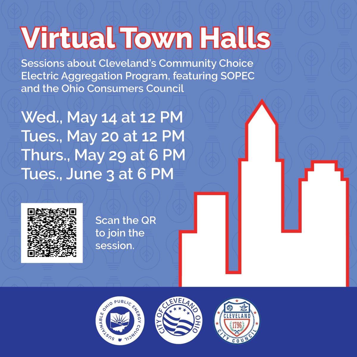 Sustainable Cleveland (@sustainablecle) on Twitter photo Customers of FirstEnergy/Illuminating Company within the <a href="/CityofCleveland/">City of Cleveland</a> are invited to attend a virtual info session to learn about the City's electricity aggregation program. đź’ˇ
REGISTER â–¶ ow.ly/3h0U50VQ5ep #SustainableCLE <a href="/SOPECenergy/">SOPEC - Sustainable Ohio Public Energy Council</a> @clecitycouncil Customers of FirstEnergy/Illuminating Company within the <a href="/CityofCleveland/">City of Cleveland</a> are invited to attend a virtual info session to learn about the City's electricity aggregation program. đź’ˇ
REGISTER â–¶ ow.ly/3h0U50VQ5ep #SustainableCLE <a href="/SOPECenergy/">SOPEC - Sustainable Ohio Public Energy Council</a> @clecitycouncil