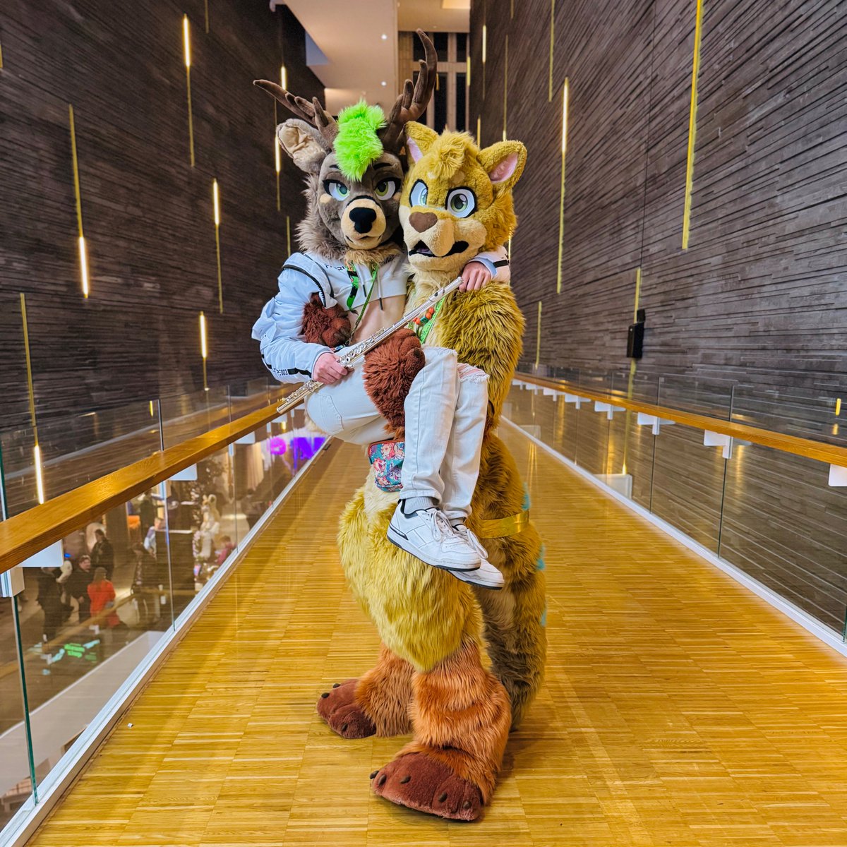 Chester The Geroo - next con NFC (@cgeroo) on Twitter photo Enjoying working with this deer friend of mine on HowlAria stuff! He's so compact and portable, like the flute he plays! <a href="/TheDeerSeishin/">The_Deer_Seishin 🔜NFC🇸🇪</a> #fursuitfriday #operafurry #furrymusician Taken at <a href="/NordicFuzzCon/">NordicFuzzCon</a> 2025 #fursuit #furry #furrycommunity #furryfandom #classicalmusic Enjoying working with this deer friend of mine on HowlAria stuff! He's so compact and portable, like the flute he plays! <a href="/TheDeerSeishin/">The_Deer_Seishin 🔜NFC🇸🇪</a> #fursuitfriday #operafurry #furrymusician Taken at <a href="/NordicFuzzCon/">NordicFuzzCon</a> 2025 #fursuit #furry #furrycommunity #furryfandom #classicalmusic