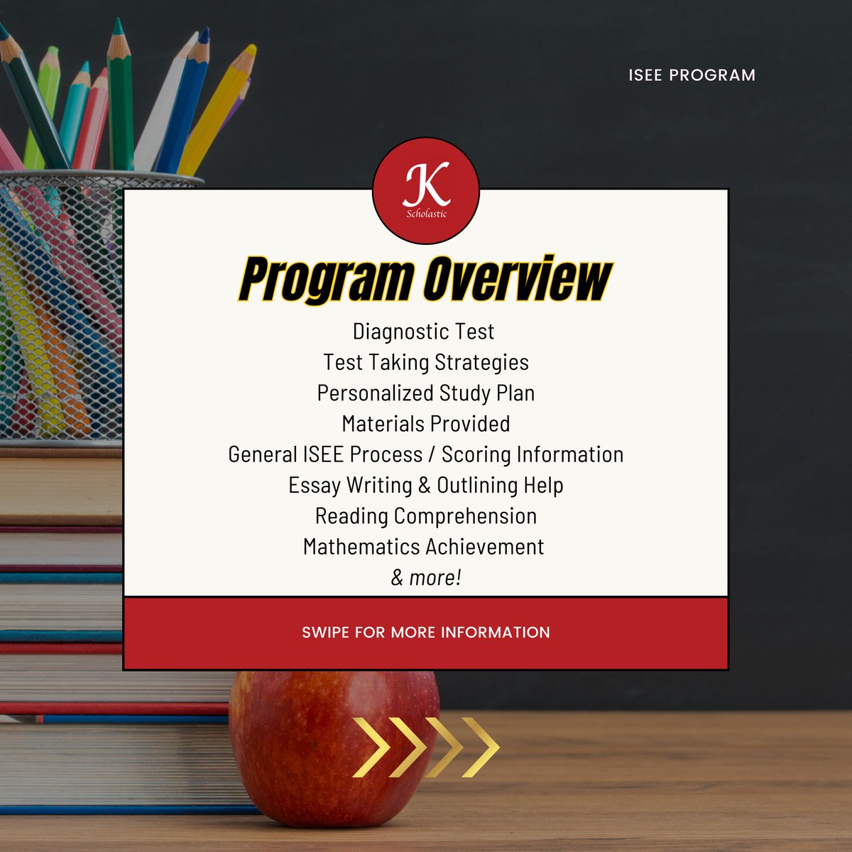 Kscholasticinc's tweet image. 📣 Introducing our ISEE Program! Contact us today to learn more. 

#kscholastic #tutoring #houstontutor #tutor #tutoringservices #education #sattutor #iseetutor #testprep #executivefunction