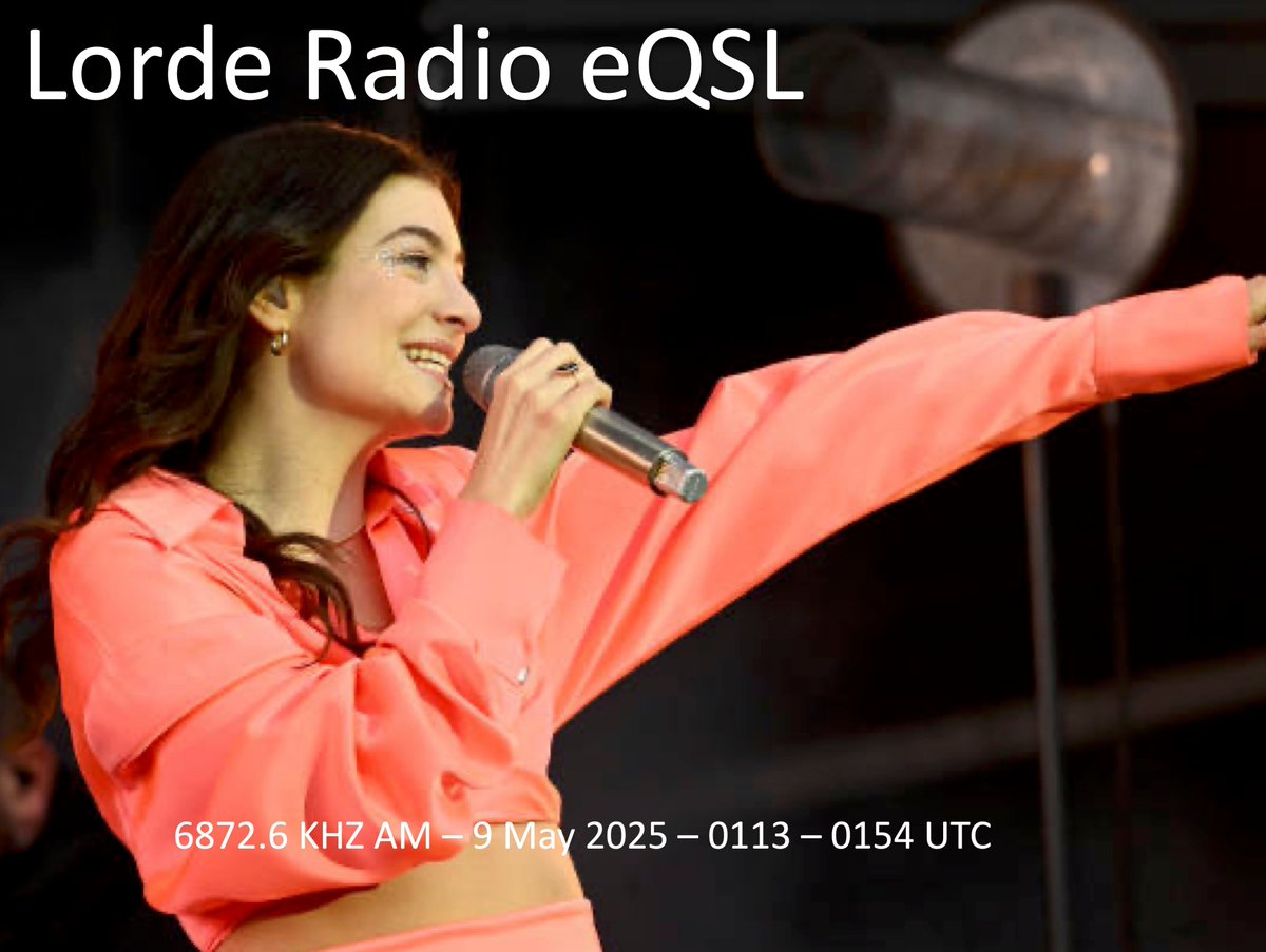A big thank you to shortwave pirate radio station Lorde Radio for this #eQSL !