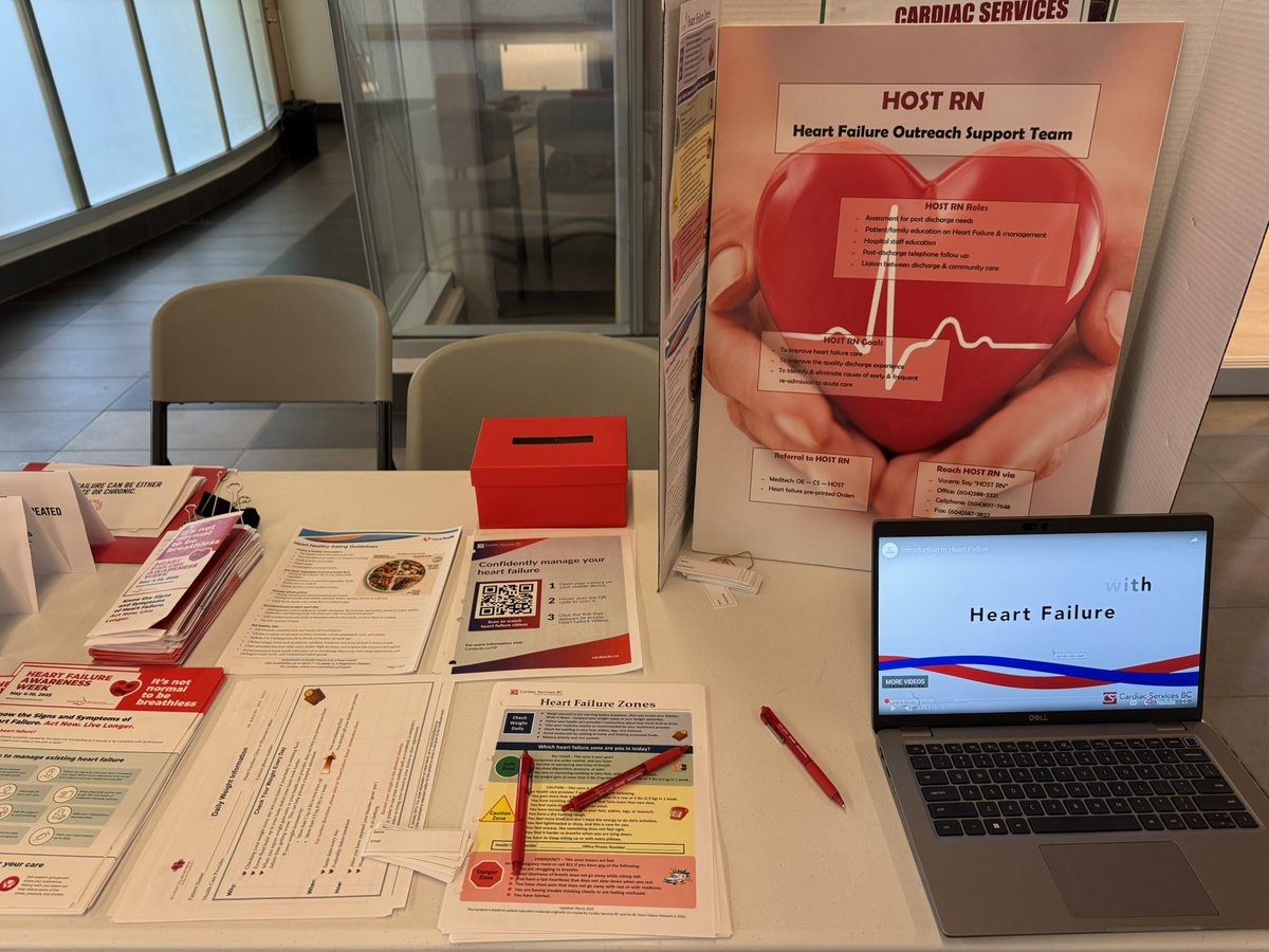 Calvin Tong, MD MHA (@calvintongmd) on Twitter photo Heart Failure Awareness Week 2025 ❤️🩹! Our #SurreyMemorialHospital Heart Function Clinic hosted a booth over lunch. Thanks to those who participated at the Heart Failure Facts and Myths Challenge! ✨ #HeartFailureWeekCan <a href="/CanHFSociety/">CHFS</a> <a href="/Fraserhealth/">Fraser Health</a> <a href="/SCC_CCS/">CCS</a> <a href="/SurreyHospFdn/">Surrey Hospitals Foundation</a> Heart Failure Awareness Week 2025 ❤️🩹! Our #SurreyMemorialHospital Heart Function Clinic hosted a booth over lunch. Thanks to those who participated at the Heart Failure Facts and Myths Challenge! ✨ #HeartFailureWeekCan <a href="/CanHFSociety/">CHFS</a> <a href="/Fraserhealth/">Fraser Health</a> <a href="/SCC_CCS/">CCS</a> <a href="/SurreyHospFdn/">Surrey Hospitals Foundation</a>