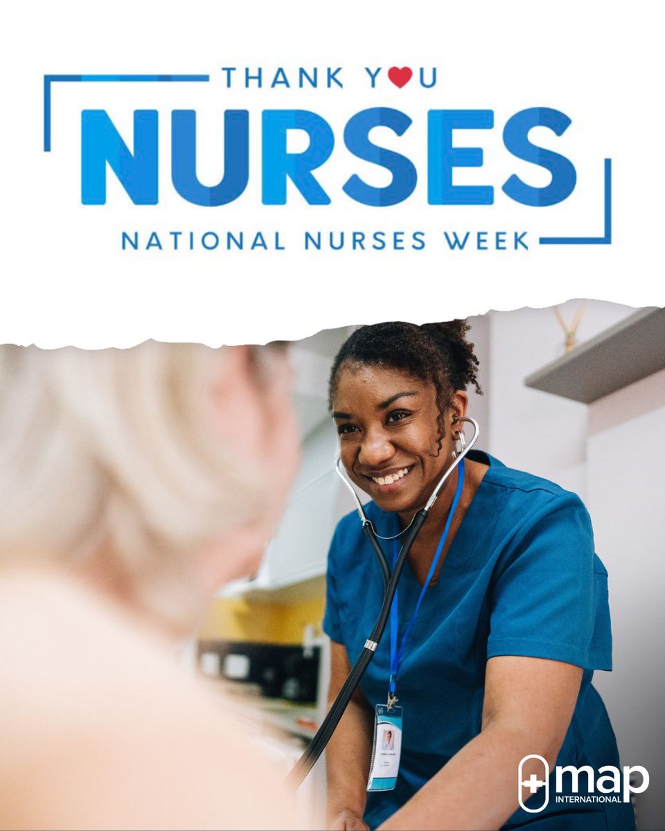 🌍💙 Happy National Nurses Week! 💙🌍

At MAP International, we see firsthand the courage, compassion, and commitment nurses bring to every corner of the world. From disaster zones to remote clinics, nurses are often the first to offer care—and the last to leave.

This week, we