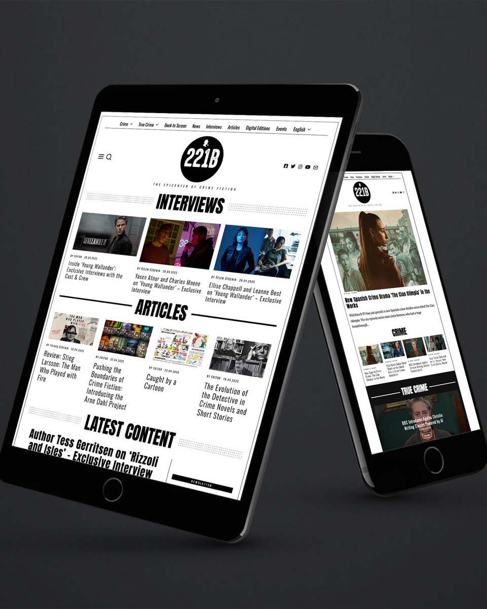 221B gururla sunar!

Çok sevgili okurlarımızın yeni sayımızı heyecanla beklediğini biliyoruz, biz de size kavuşmayı özledik. (Yeni sayımız çok yakında raflarda olacak.)

221B’yi dünyada da polisiyenin merkezi yapabilmek için birkaç aydır heyecanla çalışıyoruz.