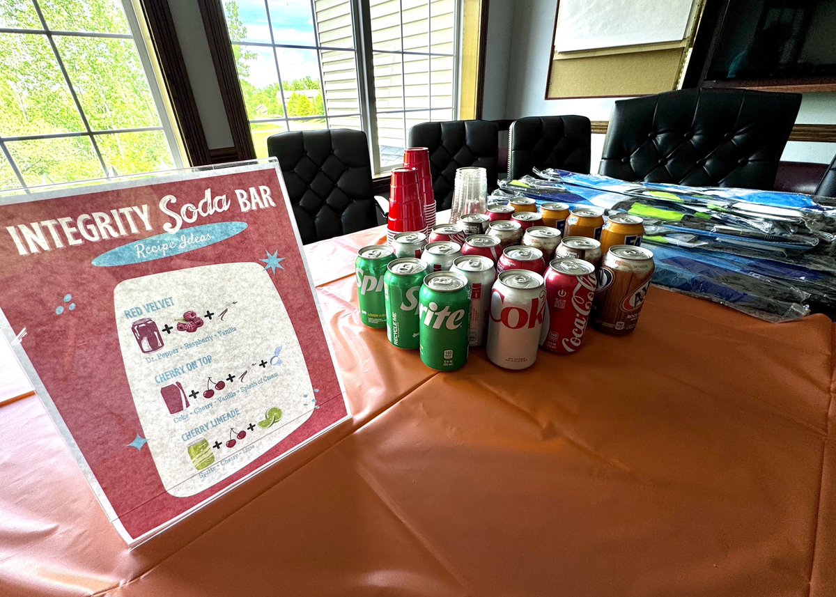 smsteam1's tweet image. We celebrated @IntegrityMG&apos;s Spring Training this week with a fun custom Soda Bar! 🥤🍋‍🟩🍒
#IntegrityFamily #IntegritySpringTraining #2025SpringTraining