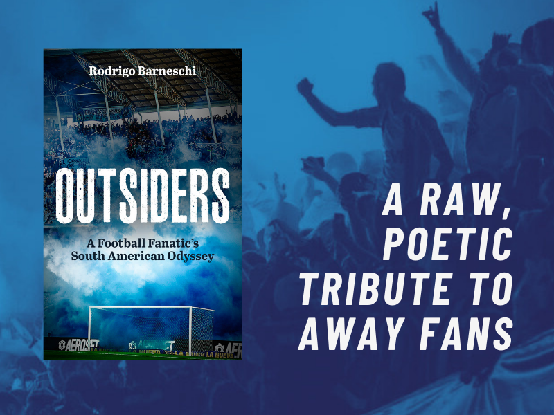 paul_grech's tweet photo. Many try but few books manage to capture what football feels like.

@barneschi’s Outsiders (by @PitchPublishing ) does: the longing, the belonging, the madness of the away end.

Wrote about it here:
https://t.co/2014LCBZXy https://t.co/7YyJZwENFC