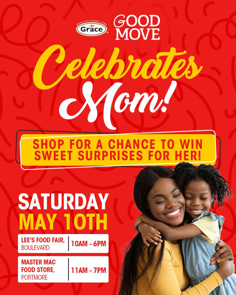 Celebrate the heart of the home this weekend with us!💐We’re popping up in-store with treats, fun vibes and special giveaways just for Mom!📷Let’s make the day as sweet as she is because it's a GOOD MOVE to celebrate MOM!📷 #GRACEGoodMoveCelebratesMom #MothersDay