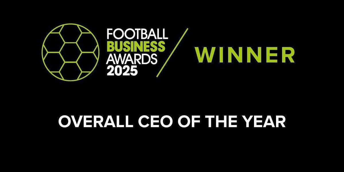 Sport & Football Biz Awards (@sbaandfba) on Twitter photo Winner of the Overall CEO of the Year at #FBA25 is Mark Devlin, Chief Executive, Leyton Orient FC
🏆 Enormous congratulations <a href="/leytonorientfc/">Leyton Orient FC</a> <a href="/markdevlin7/">mark devlin</a>
#FBA25 Winner of the Overall CEO of the Year at #FBA25 is Mark Devlin, Chief Executive, Leyton Orient FC
🏆 Enormous congratulations <a href="/leytonorientfc/">Leyton Orient FC</a> <a href="/markdevlin7/">mark devlin</a>
#FBA25