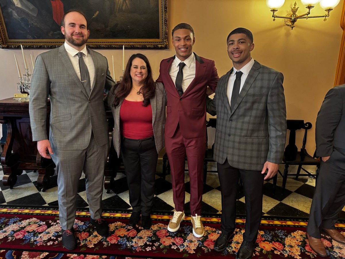 Liston4Ohio's tweet image. National Champions honored in the Senate this week! Go Bucks! ❤️🩶🏆