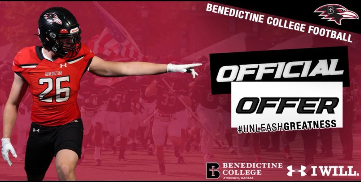 Nash Morrison (@nashmorrison026) on Twitter photo After a great conversation with <a href="/CoachStrongBC/">Trevor Strong</a> I am excited to have received my First offer from <a href="/RavenFootballBC/">Benedictine Football</a>!
<a href="/BobcatFB/">Basehor-Linwood Football</a> <a href="/Coach_Taylor_/">Harrison Taylor</a> After a great conversation with <a href="/CoachStrongBC/">Trevor Strong</a> I am excited to have received my First offer from <a href="/RavenFootballBC/">Benedictine Football</a>!
<a href="/BobcatFB/">Basehor-Linwood Football</a> <a href="/Coach_Taylor_/">Harrison Taylor</a>