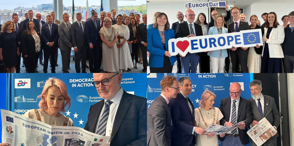 “This #EuropeDay 🇪🇺, we celebrate what we’ve built and face the future with unity and resolve ✊🏼 The EU is not something outside of us — the EU is us” - Peter Power, Head of the Representation to Ireland