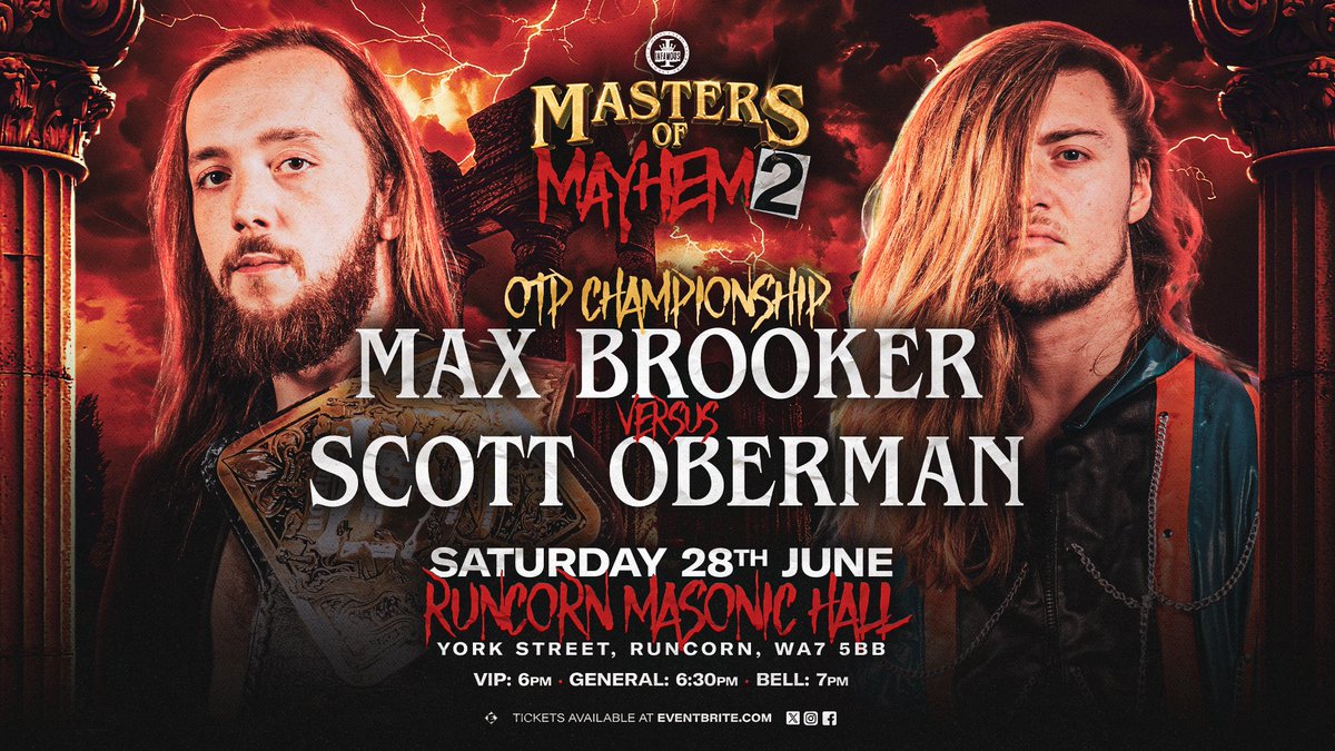 INFAMOUS (@infamous_wp) on Twitter photo While <a href="/OffThePage_WP/">Off The Page</a> won't be going ahead tomorrow, we saw an opportunity to let a huge title fight go ahead...
Brooker vs Oberman for the OTP Championship will go ahead at MOM2!
Get tickets now! While <a href="/OffThePage_WP/">Off The Page</a> won't be going ahead tomorrow, we saw an opportunity to let a huge title fight go ahead...
Brooker vs Oberman for the OTP Championship will go ahead at MOM2!
Get tickets now!