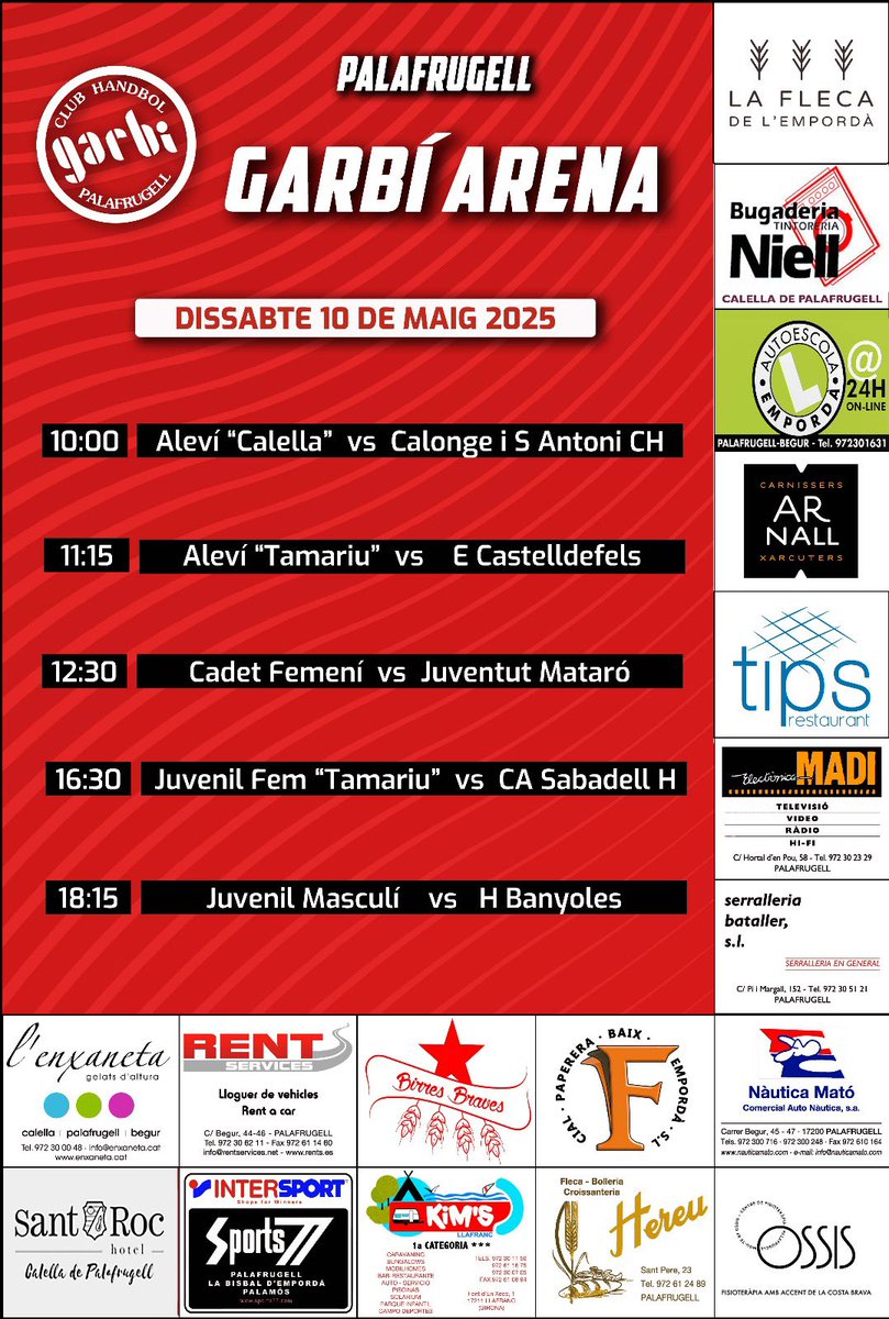 HANDBOL AL GARBÍ ARENA!!!

#jnf2
#SíSíSíGarbí
#mésqueunclubunagranfamília