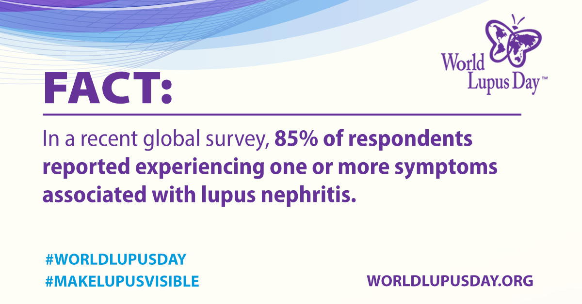 Swelling, blood in urine, and high blood pressure are common symptoms of lupus nephritis. Monitoring these symptoms is key to early detection and preventing long-term kidney damage. Stay informed and talk to your doctor about your kidney health. #WorldLupusDay #MakeLupusVisible