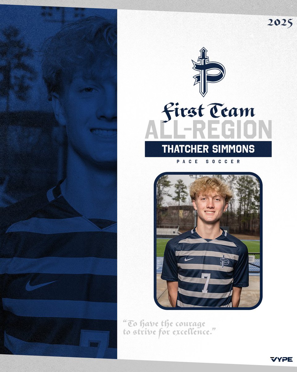 Pace Athletics (@paceknights) on Twitter photo Congratulations to Thatcher Simmons ('28) for his First Team All-Region selection this season. We see you, Thatcher! #PK4L Congratulations to Thatcher Simmons ('28) for his First Team All-Region selection this season. We see you, Thatcher! #PK4L