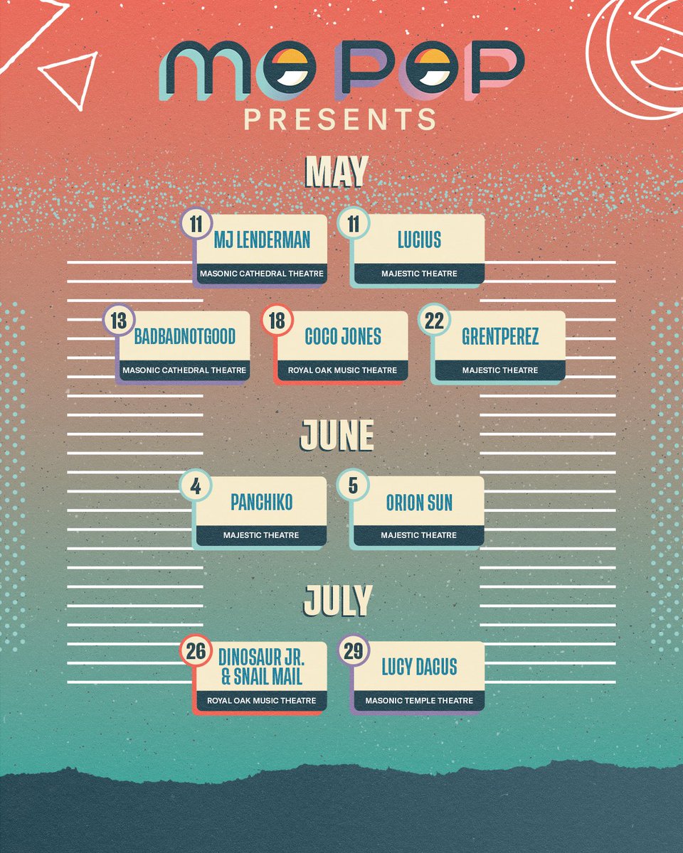 Your Summer Adventures Await... 🎸✨ 
🎟: mopoppresents.com