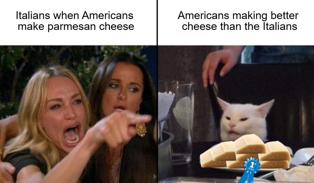 National Milk Producers Federation (@nmpf) on Twitter photo The EU think "if you canât beat âem, ban âem!" Thatâs why NMPF urges <a href="/USTradeRep/">United States Trade Representative</a> and <a href="/USDA/">Dept. of Agriculture</a> to establish a proactive strategy to counter the EU's campaign of abusing geographical indications to monopolize common cheese names like "parmesan" that shut out fair competition. The EU think "if you canât beat âem, ban âem!" Thatâs why NMPF urges <a href="/USTradeRep/">United States Trade Representative</a> and <a href="/USDA/">Dept. of Agriculture</a> to establish a proactive strategy to counter the EU's campaign of abusing geographical indications to monopolize common cheese names like "parmesan" that shut out fair competition.