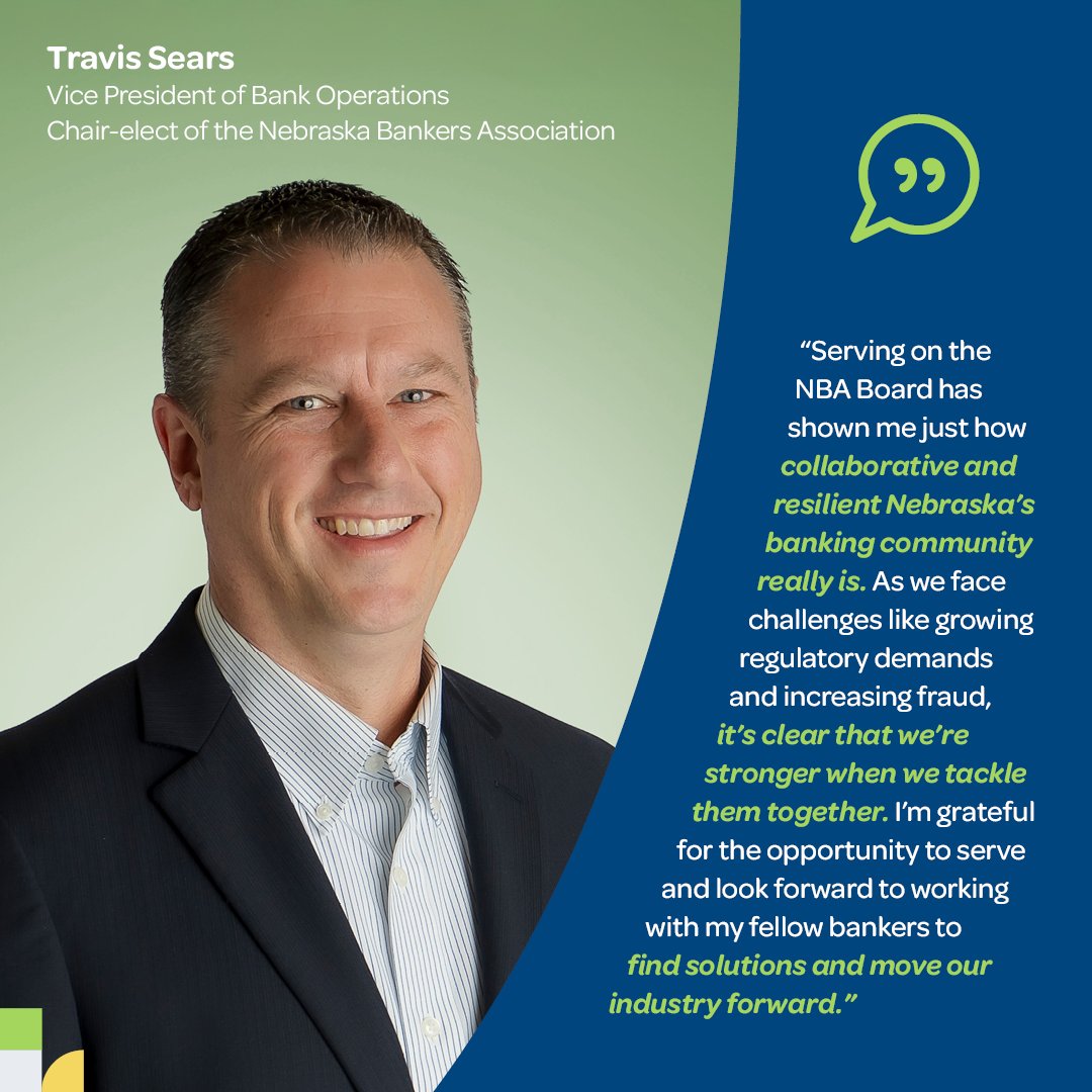 unionbanktrust (@unionbanktrust) on Twitter photo Congratulations to our own Travis Sears for being selected as the chair-elect of the Nebraska Bankers Association during the association's annual convention in La Vista! Congratulations to our own Travis Sears for being selected as the chair-elect of the Nebraska Bankers Association during the association's annual convention in La Vista!