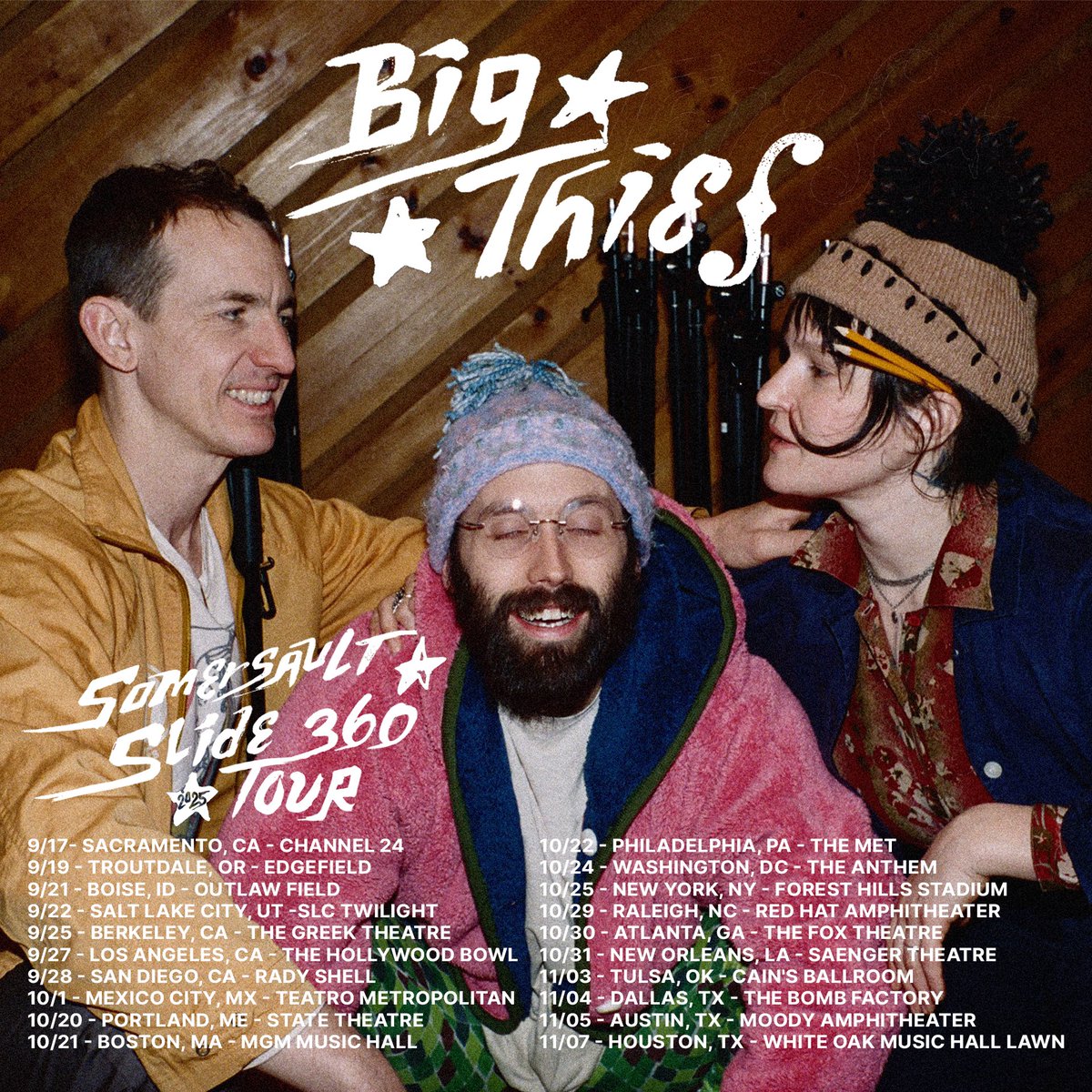 Big Thief (@bigthiefmusic) on Twitter photo tickets for all 2025 dates are on sale today at 10am local: bigthief.net/tour/ tickets for all 2025 dates are on sale today at 10am local: bigthief.net/tour/