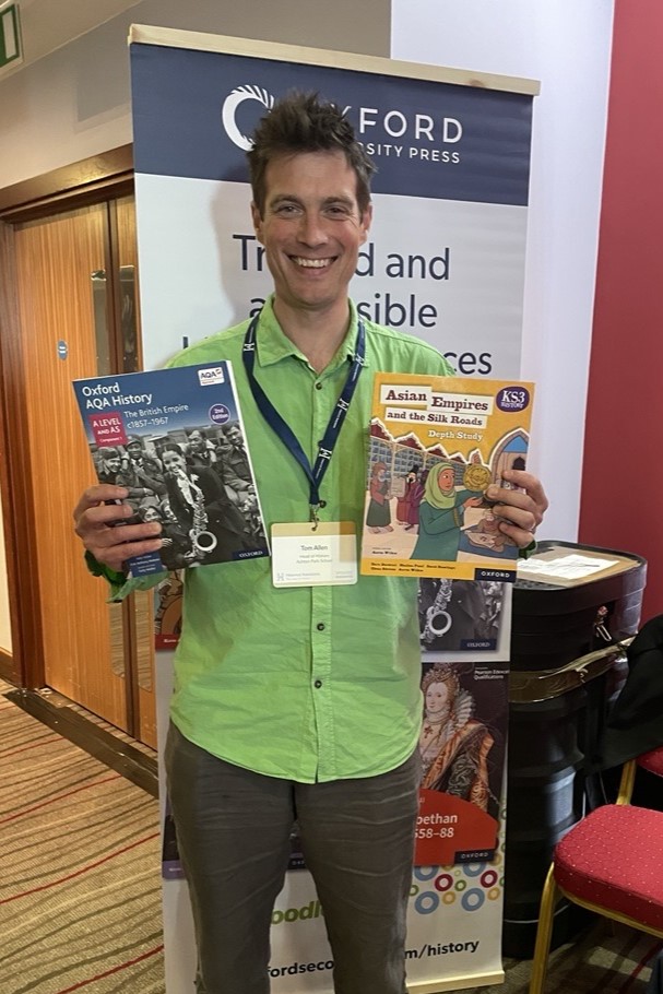 Oxford Secondary (@oupsecondary) on Twitter photo Fantastic first day at the <a href="/histassoc/">Historical Assoc</a> Conference in Liverpool! 🥳 We've caught up with <a href="/lamb_heart_tea/">LambHeartTea (she/her)</a> one of our Fight for Rights authors and A Level author Tom Allen. Publishers Minh Ha and Kate are proudly showing off Asian Empires, our brand new KS3 Depth Study! #HAConf25 Fantastic first day at the <a href="/histassoc/">Historical Assoc</a> Conference in Liverpool! 🥳 We've caught up with <a href="/lamb_heart_tea/">LambHeartTea (she/her)</a> one of our Fight for Rights authors and A Level author Tom Allen. Publishers Minh Ha and Kate are proudly showing off Asian Empires, our brand new KS3 Depth Study! #HAConf25
