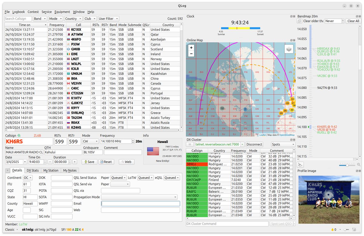 QLog v0.44.0:

- SKCC, UKSMG, FISTS added to Activity Manager + auto-filled in QSO
- Rotator: destination needle + color-matched with map
- QSO Detail: grayline &amp; short path
- bugfixes

Changelog: github.com/foldynl/QLog/r…

#hamradio #hamr #amateurradio #amateurfunk #funkamateur