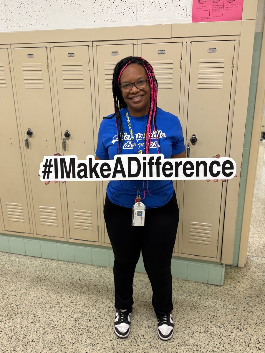 Kempsville MS (@kempsvillems) on Twitter photo 🎉 Congratulations to Yasmaine Bailey for receiving the I Make a Difference Award! As a dedicated SPED teacher, she empowers every student with support, compassion & a positive space to grow. No wonder students choose her class during Brave Time! 💙 <a href="/vbschools/">VBSchools</a> #BravesKMS <a href="/Dr_TCL/">Dr.TCornick-Leonard</a> 🎉 Congratulations to Yasmaine Bailey for receiving the I Make a Difference Award! As a dedicated SPED teacher, she empowers every student with support, compassion & a positive space to grow. No wonder students choose her class during Brave Time! 💙 <a href="/vbschools/">VBSchools</a> #BravesKMS <a href="/Dr_TCL/">Dr.TCornick-Leonard</a>
