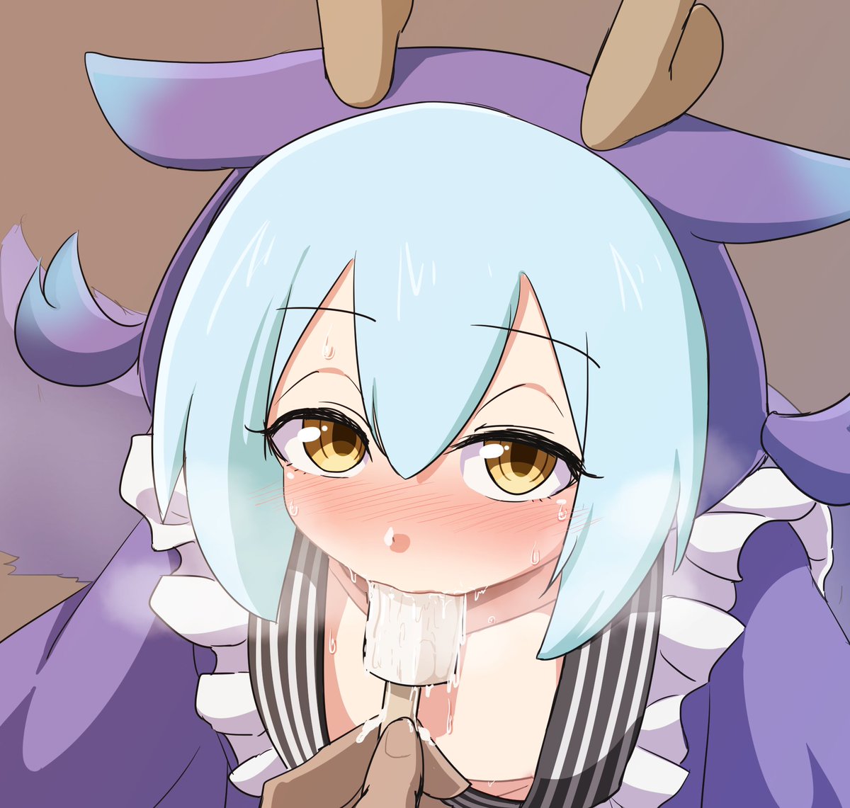 #メイドの日
エッチなやつ～～～～!!! 