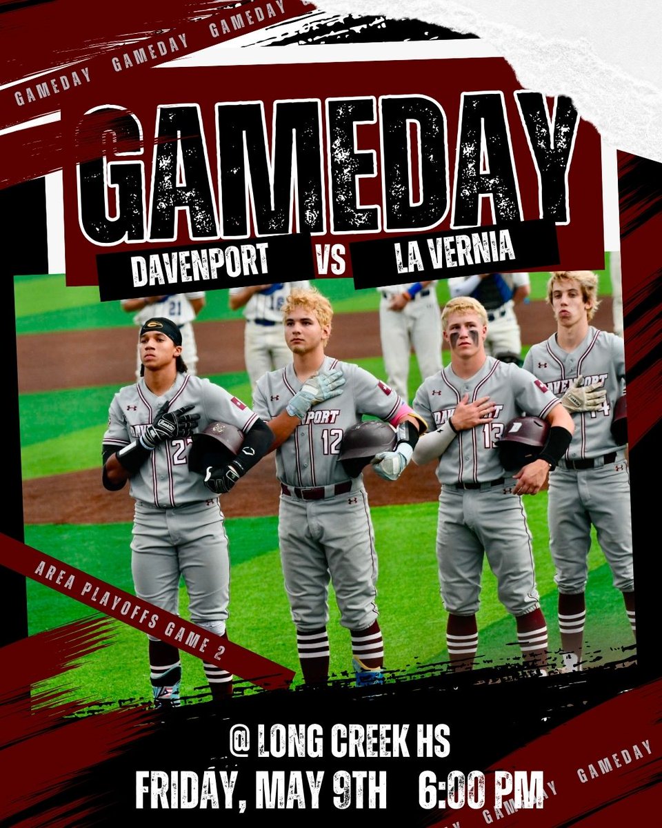 IT'S GAME DAY! Wolves take on La Vernia in a GM2 Matchup at Long Creek HS.  Wolves looking to stay hot.  BE THERE, PACK THE STANDS! GO WOLVES! <a href="/BuildThePack/">BuildThePack</a> <a href="/DavenportWolves/">DHS Wolves Athletics</a> <a href="/BMar1842/">Brian Martinez</a> <a href="/jdzimmerhanzel/">JD Zimmerhanzel</a> <a href="/taylour_to5o/">Taylour Toso</a> <a href="/dhs_looney/">Angela Looney</a> <a href="/GoingAllday/">Forrestt Allday</a> <a href="/ReddingWeston/">Coach Redding</a>