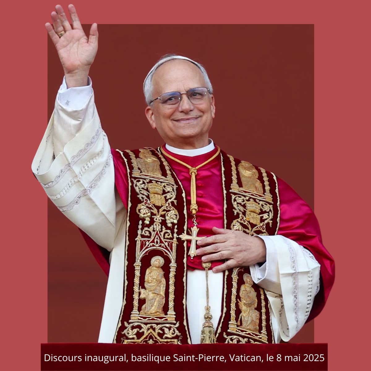 Félicitations à Sa Sainteté le pape Léon XIV

« que La paix soit avec vous tous !»— Pape Léon XIV
