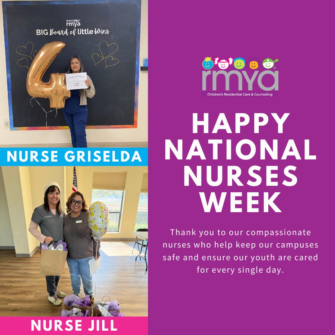 💙 National Nurses Week is a time to honor the selfless contributions of nurses everywhere. Nurse Griselda and Nurse Jill, your gentle hands, compassionate hearts, and unwavering commitment provide comfort and healing to the children at both San Antonio and Boerne.💙