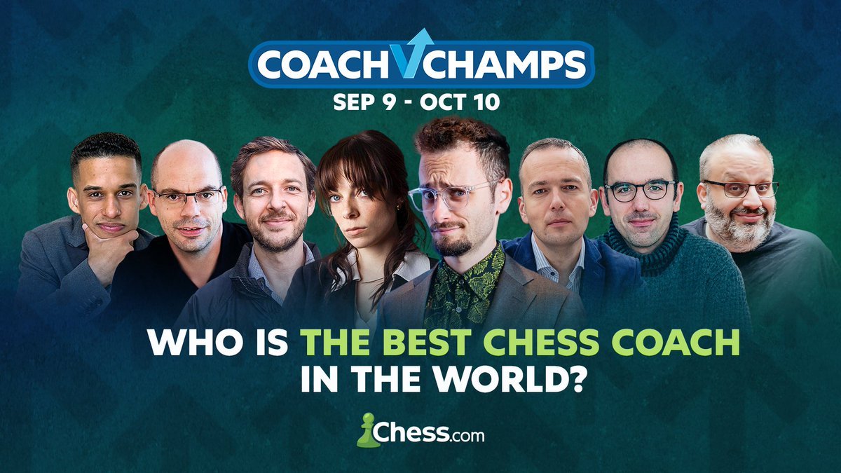 Chess.com (@chesscom) on Twitter photo The full field is locked in - who's the best chess coach in the world? 🤔
- <a href="/DinaBelenkaya/">Dina Belenkaya</a>
- <a href="/GMNeiksans/">Arturs Neiksans</a>
- <a href="/DrCanChess/">Dr. Can's Chess Clinic</a>
- <a href="/NMRobertRamirez/">Robert Ramirez</a>
- @Gothamchess
- <a href="/ben_finegold/">Ben Finegold Ⓥ</a>
- <a href="/DPruess/">David Pruess</a>
- <a href="/IM_AndrasToth/">Andras Toth</a> The full field is locked in - who's the best chess coach in the world? 🤔
- <a href="/DinaBelenkaya/">Dina Belenkaya</a>
- <a href="/GMNeiksans/">Arturs Neiksans</a>
- <a href="/DrCanChess/">Dr. Can's Chess Clinic</a>
- <a href="/NMRobertRamirez/">Robert Ramirez</a>
- @Gothamchess
- <a href="/ben_finegold/">Ben Finegold Ⓥ</a>
- <a href="/DPruess/">David Pruess</a>
- <a href="/IM_AndrasToth/">Andras Toth</a>